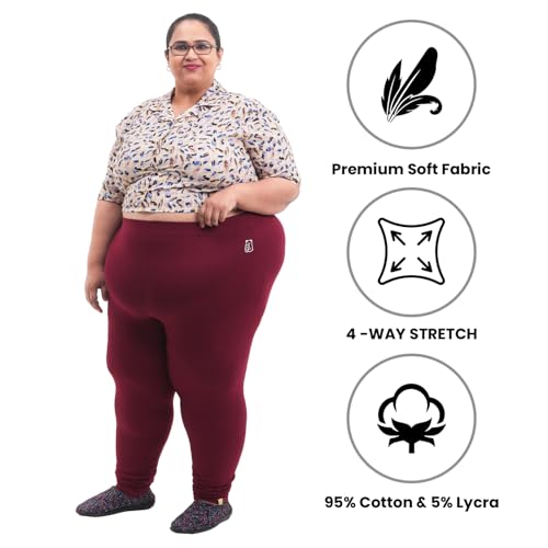 Image of BIGTEES Cotton Leggings for Women Full Length | Stretchable, Soft & Comfortable Pants for Women