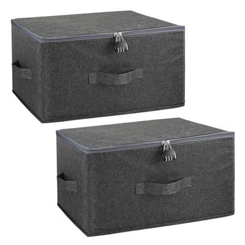 AWAOVV 2 Stück Abschließbare Box, Groß Abschließbar, mit Schloss,...