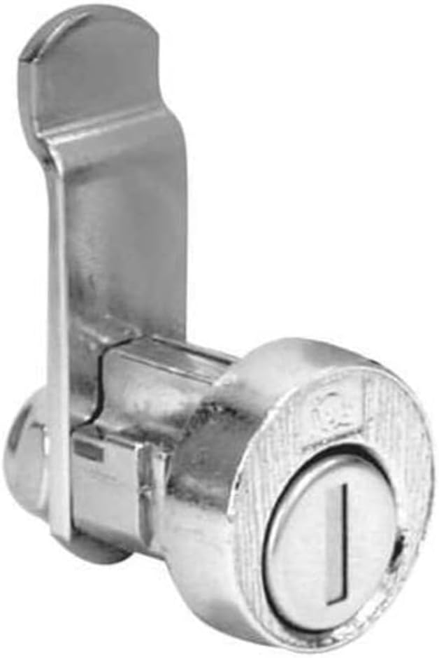 COMPX NATIONAL C8735 Pin Tumbler Lock 5/8 In Bright Nickel WLM