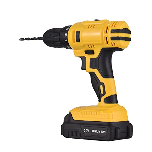 Weytoll 20 V tragbare Akku-Bohrmaschine 3/8-Zoll-Futter Handbohrmaschine Schraubendreher mit 2 Batterien… – Bild 4