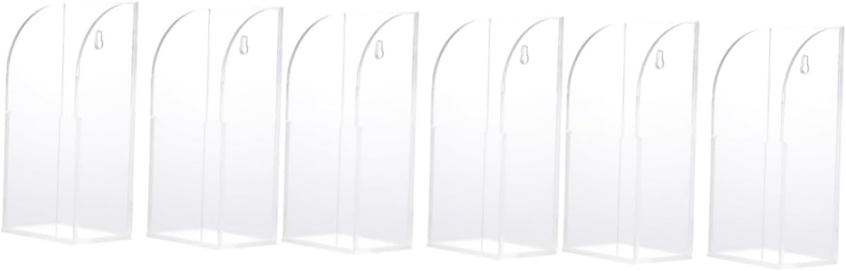 SHINEOFI 6pcs Wall-mounted Remote Holder for Home Office Storage Rack for Tv Air Conditioner Space-saving for Bedroom Living Room