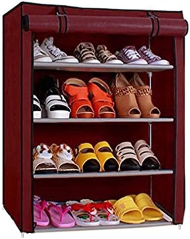 JAIBUN NISHA STOR SHOE RACK 4 LAYER MAROON