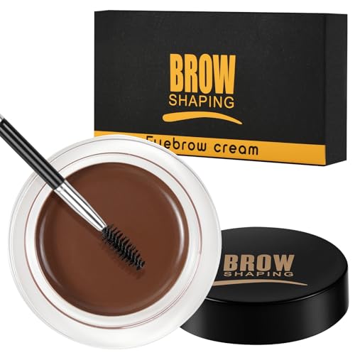 LOPHE Gel Fijadora de Cejas, Crema de Cejas 4,5g, Pomada de Ceja de Larga Duración con Cepillo, Eyebrow Gel para Maquillaje con Efecto Laminado Instantáneo, Pegamento de Ceja Sin Residuos (Marrón)
