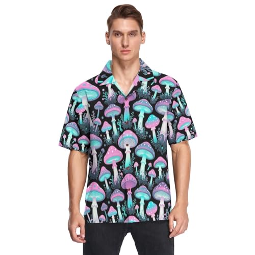 Chemise hawaïenne homme manches courtes mariage été motif gothique
