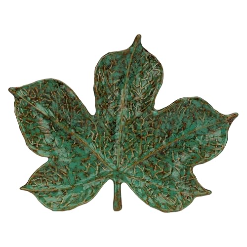 Rituali Domestici - Piatto foglia fico in gres, 17,5x22,5cm, profondità 3cm, collezione Sfogliami