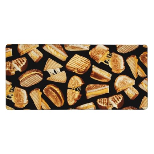Tapis de souris XXL Fromage grillé pour embellir votre bureau de télétravail