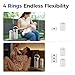 WONDBORN Portable Breast Milk Cooler, 4 Ice Rings, 360°Cooling with Vacuum Lid, Safe Chill for 30H+, 22oz Large Capacity with 2 Bottles, Rapid Chill to 40℉, Extra Wide Opening, Ideal for Work & Travel