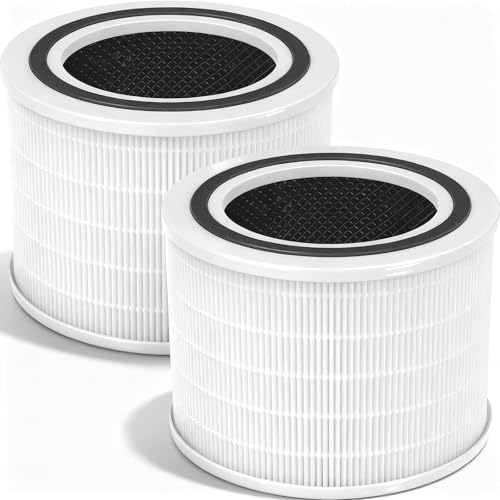 2 Stück Core 200S Filter für LEVOIT Core 200S Luftreiniger 3-in-1 HEPA Filter mit Aktivkohlefilter & Vorfilter Levoit Luftreiniger Ersatzfilter Weiß