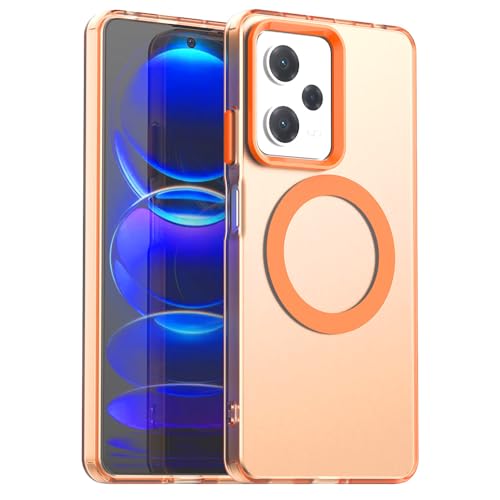 �Ή��@�� for Redmi Note 12 Pro 5G / Note 12 Pro Speed �P�[�X�J�o�[,�ϏՌ��}�O�l�b�g�X�}�z�P�[�X�C�Ή��@�� for Xiaomi Poco X5 Pro 5G �g�ѓd�b�P�[�X orange