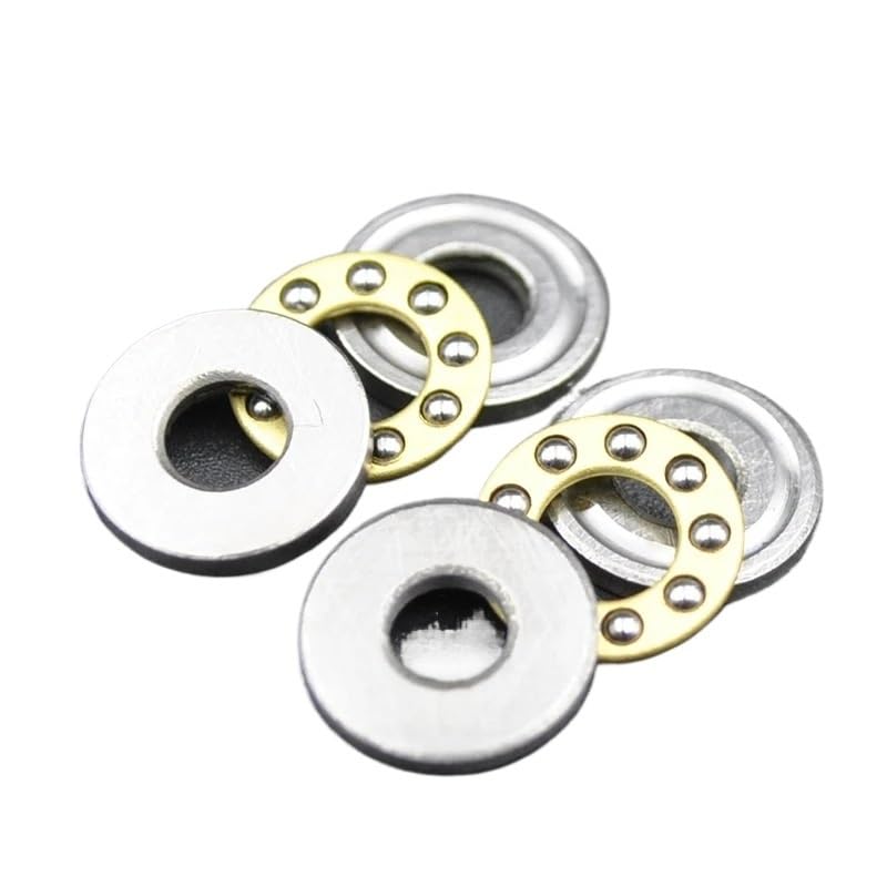 Cojinete de empuje F4-10M f4 10m, 4 x 10 x 4 mm, rodamiento plano miniatura, diámetro interior de 4 mm, rodamientos axiales de bolas pequeños(2Pcs)