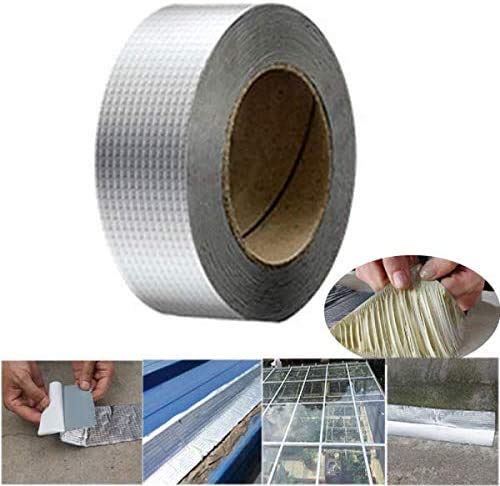 AMULAKH Home Renovation Tools Super Repair Crack Thicken Butyl Aluminum Foil Adhesive Waterproof Duct Tape (5cm x 5 Meter, Silver) (B08WLXKBGS) Amazon Price History, Amazon Price Tracker