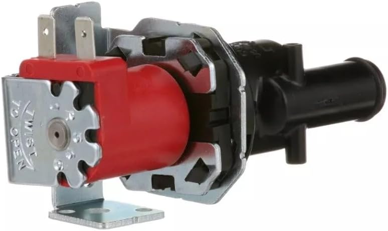 Ice Machine Water Valve, side view showing electrical connections