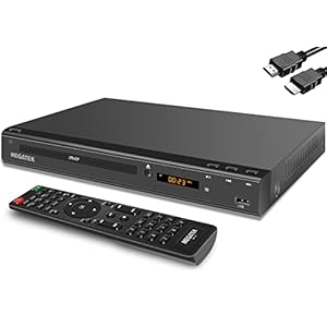 MEGATEK Multi-Region DVD Player for TV with HDMI (1080p Upscaling), CD Player for Home, USB Port, Coaxial Digital Out…