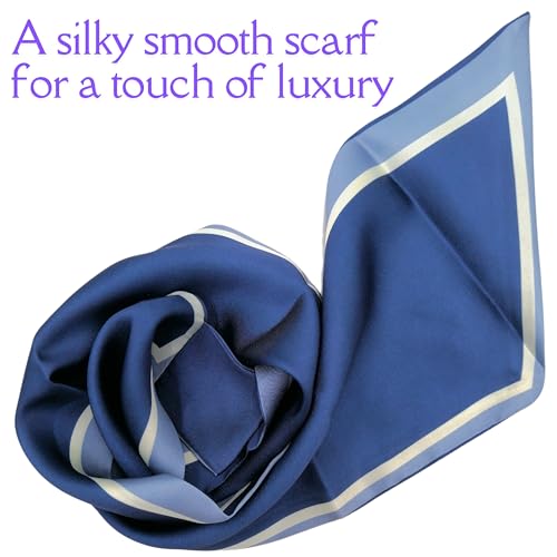 Satin Scarf, Pre Tie Neck Scarf, Neck Scarf for Women Fashion, Lightweight Soft Silky Feel Scarves for Women Neck 5