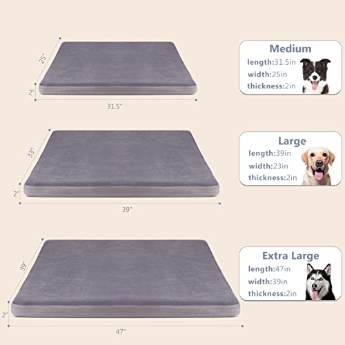 Dog Beds For Extra Large Dogs Orthopedic Jumbo Dog Bed Pet Bed Mat 47 Inch Joint Relief Pets Sleeping Mattress, Non Slip Removable Washable Cover #TOP5