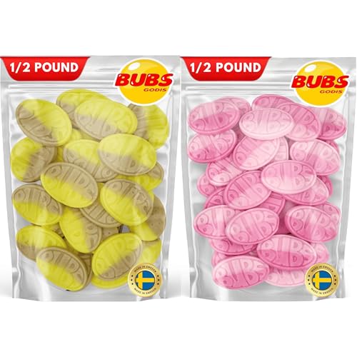 Bubs Banana & Strawberry Pomegranate Ovals 1 lb Candy Pack miniatura 1