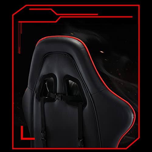 Cadeira de jogos, cadeira de escritório, cadeira de mesa com apoio para os pés, apoio lombar, apoio