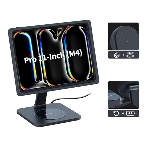 EMONITA Magnetic Stand with A11 Charging Case, Fits iPad Pro 11 in