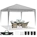 Produktbild COBIZI Pavillon 3x3 Zelt Pavillon Faltbar Faltpavillon Wasserdicht Popup Gazebo Partyzelt Gartenpavillon mit 4 Sandsäckereines grau
