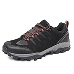 TRAILBLITZ Mens Walking Shoes Hiking Trainers Outdoor Trekking Trail Running Non-Slip Workout Sneakers Lightweight Breathable Durable (12.5 Man,Black)
