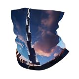 BLWSLC Dubai Sidewinder Tower - Máscara facial deportiva multifuncional con estampado de torre adecuada para deportes en climas fríos