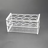 LSVERDE 1 pcs Acrylic Test Tube Rack 8 Wells for 50ML Centrifuge Tubes, Transparent Acrylic Test Holder Racks with Hole Diameter 30 mm