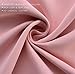 MIUCO Room Darkening Soild Grommet Blackout Curtains for Kids Bedroom Window Curtains Set of 2 52x84 Inch Pink, Bonus 2 Tie Backs Included