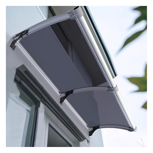 ZLSXAOASP Curved Rain Shelter Cover，Door Patio Canopy，Transparent Front Door Canopy，Awnings For Windows，Large Sink Design With Bracket, Uv Protection, And Snow Protection.(57 * 440cm/22.4 17