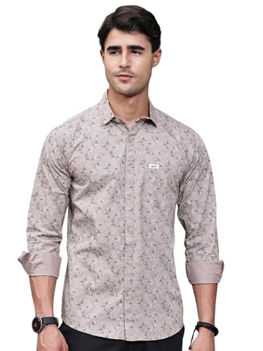 Image of Majestic Man Pure Cotton Slim Fit Printed Casual Shirt for Men