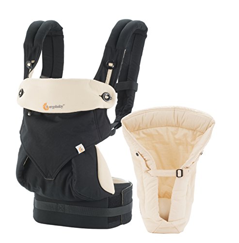 Image of Ergobaby Four Position 360 Bundle of Joy Baby Carrier Black Camel