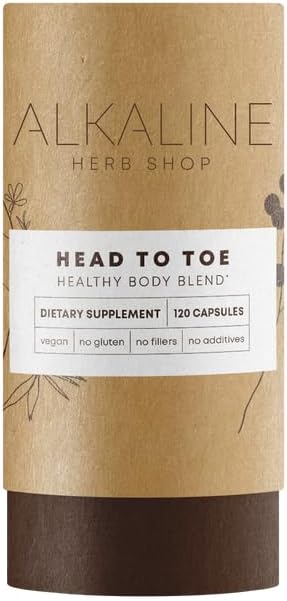 Alkaline Herb Store Head to Toe Supplement 120 Capsules (Happy Healthy Body)
