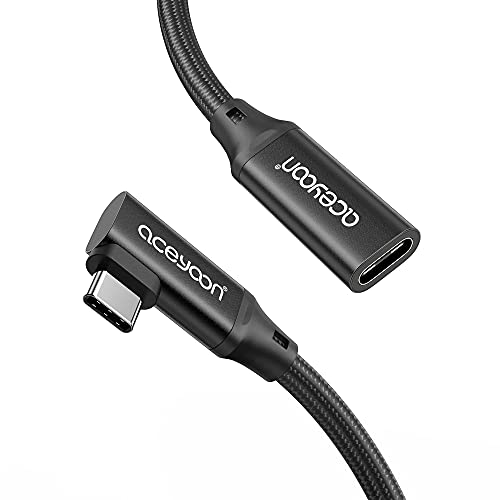 aceyoon USB C-verlenging, 0,5 m, 240 W, USB C 3.2 kabelverlenging, ondersteunt PD snel opladen, 20 Gbps/Gen2 en 4K @60Hz video-overdracht, USB type C, verlenging voor MacBook, voor Galaxy S23/S22 enz