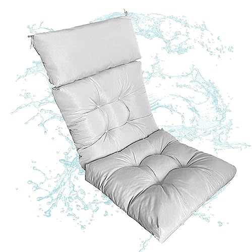 Hongjingda Colchoneta para playa, cojín repuesto, cojín impermeable para silla, cojín para silla exterior para muebles