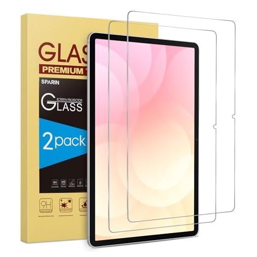 SPARIN 2-pack skärmskydd för Samsung Galaxy Tab S8 2022/Galaxy Tab S7 11 tum, 9H hårdhet härdat glas med S-penna kompatibel, bubbelfri