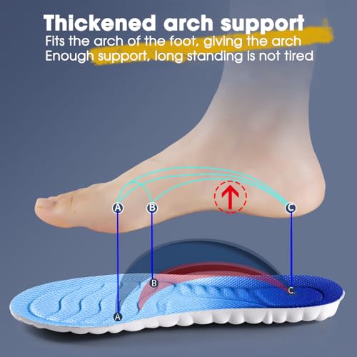 Par de plantillas de espuma viscoelástica 4D para zapatos miniatura 5