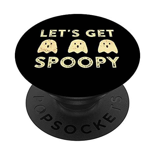 Let's Get Spoopy Funny Spooky Halloween Fantasma Meme PopSockets PopGrip Intercambiable