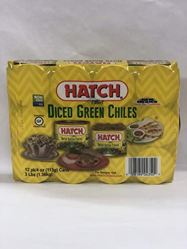 Hatch Mild Diced Green Chilis 4 Ounce (Pack Of 12) #TOP1