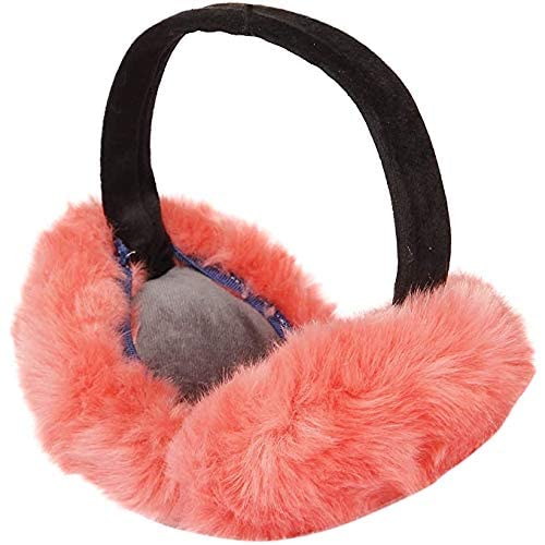 capichino Women's and Girl's Faux Fur Winter Outdoor Accessory Foldable Ear Muffs (Pack of 1) (Peach)-picture-32