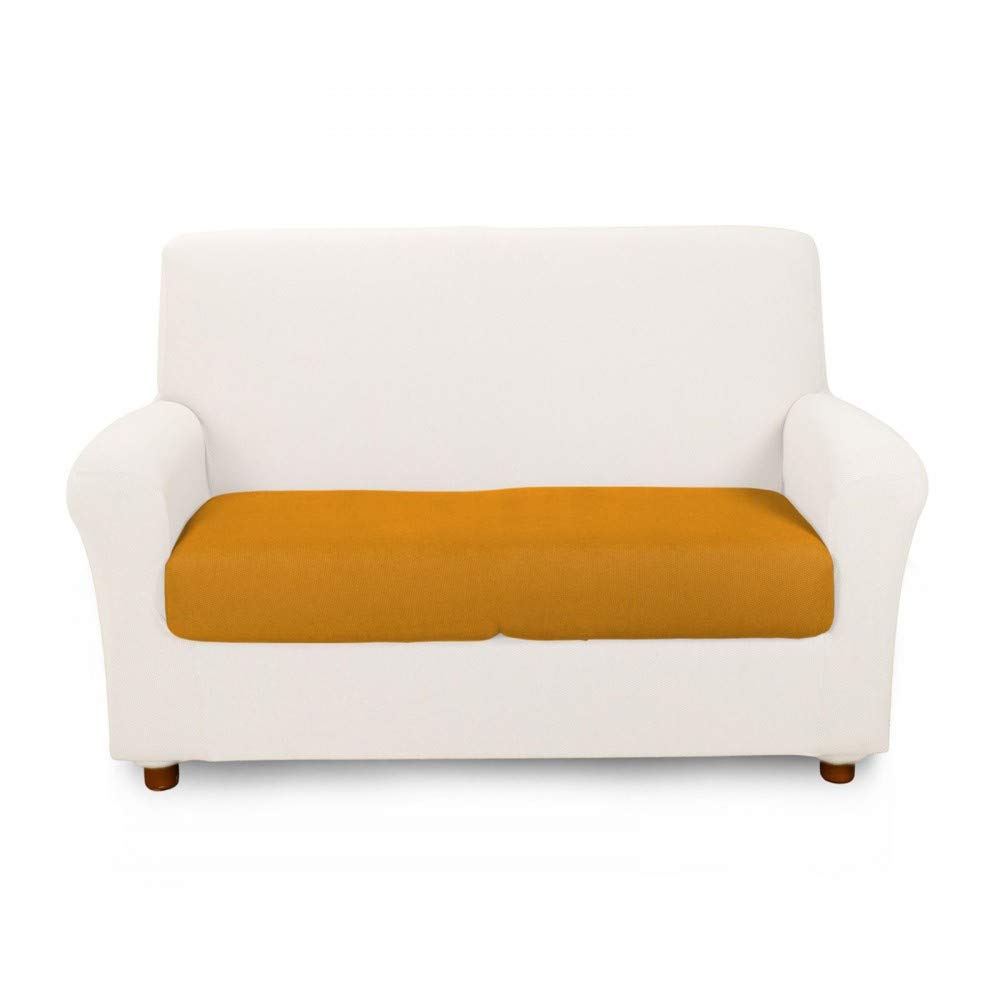 Caleffi Cotton 3 Seater Melange Ocher Elastic Cushion Cover - 51406