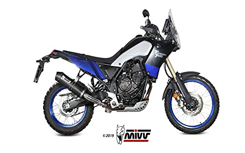 Échappement Mivv SLIP-ON OVAL CARBON with carbon cap STANDARD Compatible avec YAMAHA Ténéré 700 2019 > 2021 Euro4 > Euro5 Cover