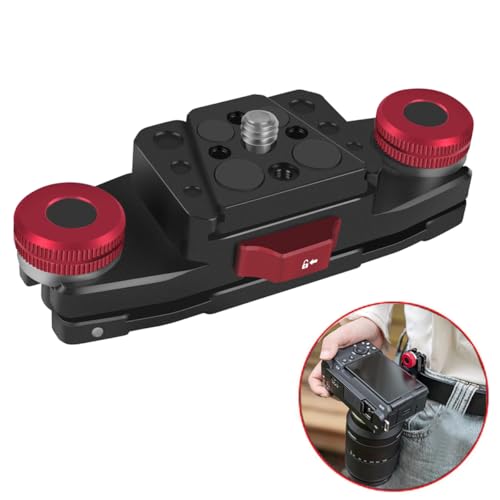 Lupholue Backpack Camera Clip with Plate Quick Release Capture Clamp System Backpack Strap Mount Holder Compatible with Canon, Sony, Nikon, DSLR Digital Camera and Action Camera