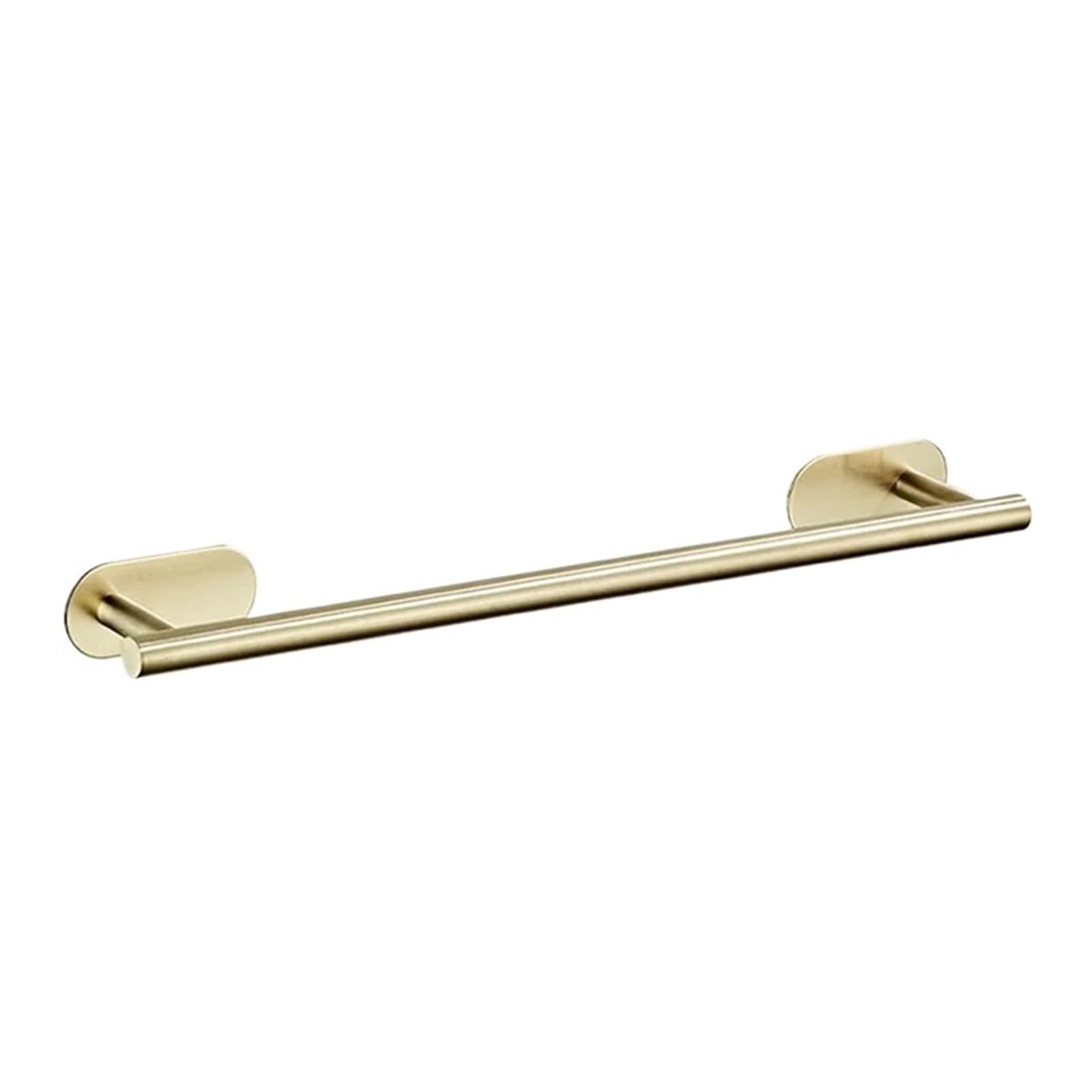 No Drilling 40/50cm Towel Rack Self Adhesive Wall Mounted Bathroom Shelf Bath Hanger Bar Holder For Kitchen Toilet Easy Maintenance(Gold 50cm)