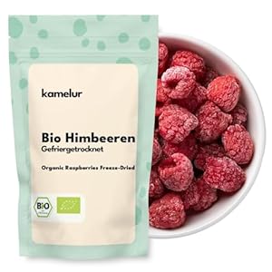 Kamelur Bio Himbeeren gefriergetrocknet - 250g - Himbeeren Bio ohne jegliche Zusätze