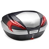 GIVI(ジビ) バイク リアボックス モノキー 56L MAXIA4シリーズ V56N アルミパネル レッドレンズ 92360