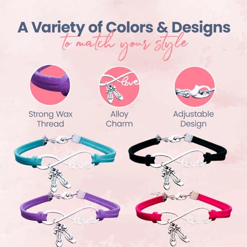 Sportybella Infinity Love Dance Charm Bracelet - Gift for Dance Recitals & Dancers4