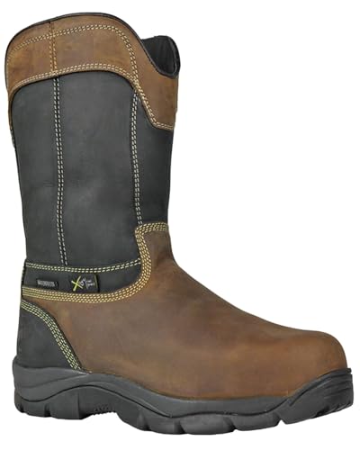 Hoss Men's Slag Waterproof Metguard Wellington Work Boot Composite Toe - 90691