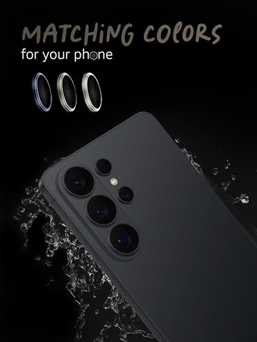 Image of Lensarmor Compatible with S26 Ultra Black Camera Lens Protector (2 Pack) - Premium 9H Tempered Glass, Military-Grade Protection, Ultra-Clear Transparency & Case-Friendly Design