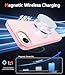 FNTCASE for iPhone 17e & iPhone 16e Case Matte: Magnetic Phone Cases with Screen Protector Drop Proof Compatible with Magsafe Slim Anti Yellowing Protective Translucent Cell Phone Cover (C-Pink)