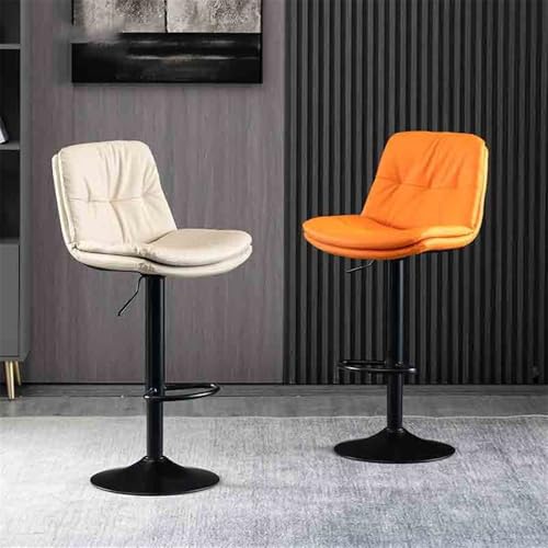 Tabourets de bar relevables de 60 à 80 cm avec dossier de réception moderne - 6