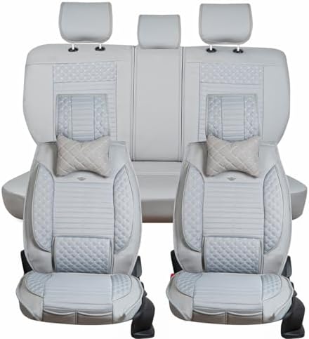 AG STORE Yarı Deri Oto Koltuk Kılıfı Ön/Arka 5'Li Prime Set (Gri) DFM Rich ile uyumlu - Görsel 1